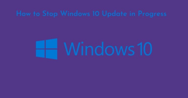 how to stop windows 10 installation in progress